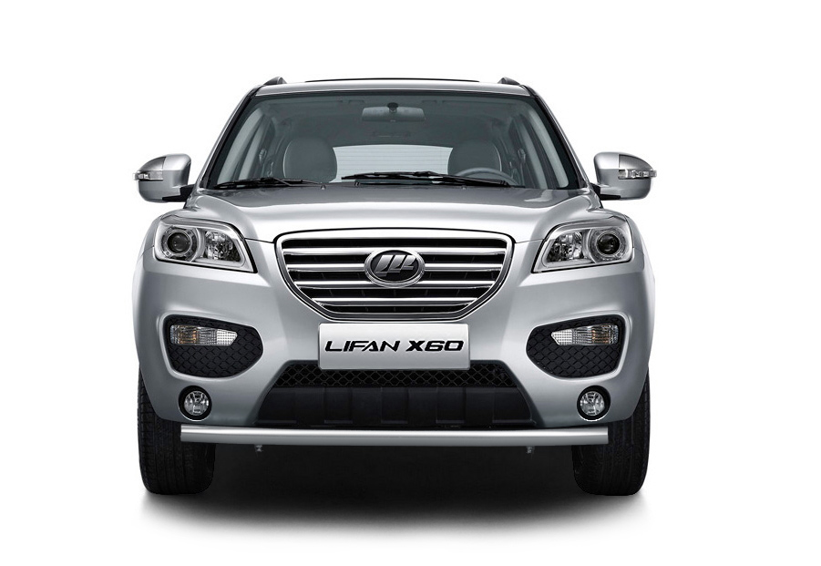 Защита переднего бампера одинарная d63-2012 на Lifan X60