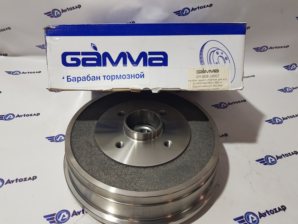 Барабан тормозной Gamma задний без АБС с подшипником на  Ларгус