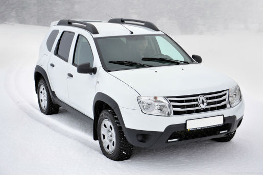 Накладки на пороги "Чистые штаны" на Renault Duster