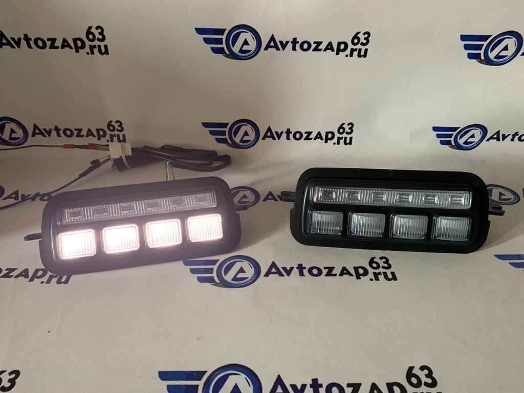 Подфарники LED светодиодные с ДХО РЕВЕРС Тюн-Авто на  4x4 