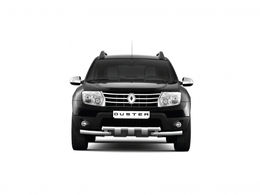 Защита переднего бампера с зубьями d63/63 на Renault Duster