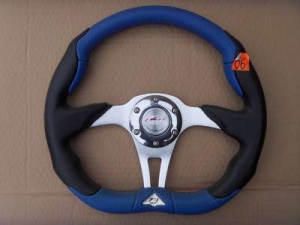 Спортивный руль "Blue Ellips" для автомобилей  синий
