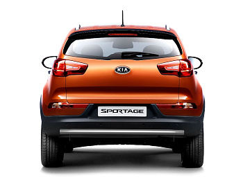 Защита заднего бампера неполная d63мм на KIA Sportage