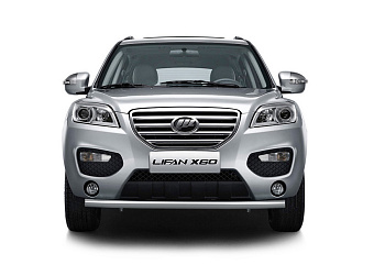 Защита переднего бампера одинарная d63-2012 на Lifan X60