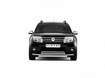 Защита переднего бампера двойная d51-63 на Renault Duster