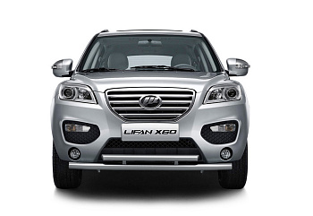 Защита переднего бампера двойная d51-63-2012 на Lifan X60