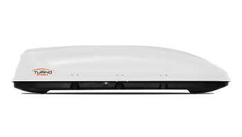 Автобокс на крышу белый Turino Sport (480 л) Аэродинамический