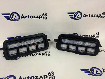 Подфарники LED (диодные) с ДХО  на  4x4