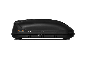 Автобокс на крышу черный Compact (360 л) Аэродинамический
