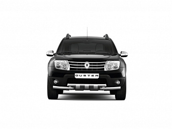 Защита переднего бампера с зубьями d63/63 на Renault Duster